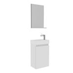 Orka Conza 45 Cm Banyo Dolabı Takımı Beyaz