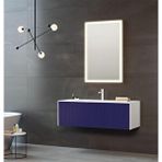 Orka Cube 120 Cm Mat Lacivert Banyo Dolabı Takımı Çok Renkli