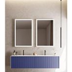 Orka Cube 160 Cm Mat Lacivert Banyo Dolabı Takımı Çok Renkli
