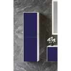 Orka Cube 40 Cm Lacivert Banyo Boy Çamaşır Dolabı Çok Renkli