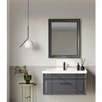Orka Design 100 Cm Mat Antrasit Banyo Dolabı Takımı