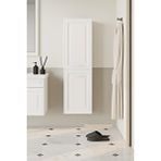 Orka Design 40 Cm Mat Beyaz Banyo Boy Çamaşır Dolabı Çok Renkli
