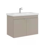 Orka Desna 80 Cm Çöl Beji Banyo Dolabı Alt Modül Lavabo