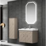 Orka - Dream 105 Banyo Dolabı Takımı Parlak Cappucino Outlet - 5000219-