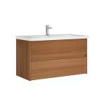Orka Düden 65 Cm Mdf Çekmeceli Teak Banyo Dolabı Alt Modül Lavabo