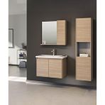 Orka Düden 80 Cm Mdf Kapaklı Meşe Banyo Dolabı Takımı Ve Boy Dolabı