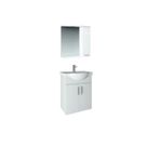Orka Duru Beyaz 55 cm Banyo Dolabı