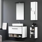 Orka Knidos ORKA5000348 Beyaz 90 cm Banyo Dolabı Takımı