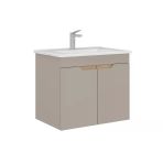 Orka Lena 65 Cm Çöl Beji Kapaklı Banyo Dolabı Alt Modül Lavabo