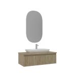Orka Lentia 100 Cm Meşe Banyo Dolabı Takımı