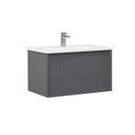Orka Likya ORKA5002485 Mat Antrasit 80 cm Banyo Dolabı Takımı