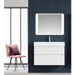 Orka Malta 80 Cm Mat Beyaz Banyo Dolabı Takımı Çok Renkli