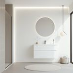 Orka Messina 100 Cm Beyaz Banyo Dolabı Takımı (ledli Ayna) Çok Renkli
