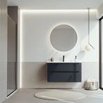 Orka Messina 100 Cm Mat Antrasit Banyo Dolabı Takımı (ledli Ayna) Çok Renkli