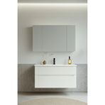 Orka Messina 100 Cm Mat Beyaz Banyo Dolabı Takımı (dolaplı Ayna) Çok Renkli