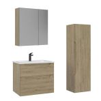 Orka Messina 65 Cm Meşe Banyo Dolabı Takımı Ve Boy Dolabı