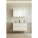 Orka Messina 85 Cm Mat Beyaz Banyo Dolabı Takımı (dolaplı Ayna) Çok Renkli
