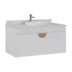 Orka Molino 100 Cm Beyaz Banyo Dolabı Alt Modül Ve Lavabo