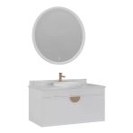 Orka Molino 100 Cm Beyaz Banyo Dolabı Takımı