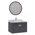 Orka Molino 80 Cm Antrasit Banyo Dolabı Takımı
