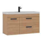 Orka Nova 100 Cm Lavabolu Banyo Alt Dolabı Meşe