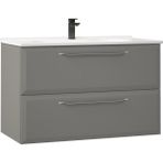 Orka Nuvola 80 cm Mdf Gri Banyo Dolabı