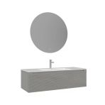 Orka Olbia 120 Cm Mat Kaşmir Banyo Dolabı Takımı