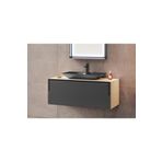 Orka ORKA5000144 Craft Meşe Antrasit 100 cm Banyo Dolabı Takımı