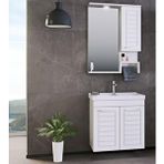 Orka Perge 65 cm Beyaz Banyo Dolabı