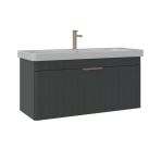 Orka Procida 105 Cm Mat Antrasit Banyo Dolabı Alt Modül Lavabo