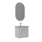 Orka Procida 60 Cm Mat Beyaz Banyo Dolabı Takımı