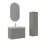 Orka Procida 80 Cm Mat Kaşmir Banyo Dolabı Takımı Ve Boy Dolabı
