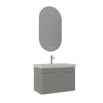 Orka Procida 80 Cm Mat Kaşmir Banyo Dolabı Takımı