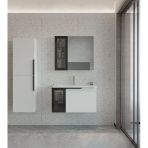 Orka Pure 100 Cm Mat Beyaz Banyo Dolabı Takımı Ve Boy Dolabı