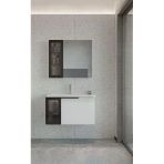 Orka Pure 100 Cm Mat Beyaz Banyo Dolabı Takımı