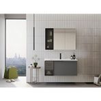 Orka Pure 100 Cm Mat Gri Banyo Dolabı Takımı Çok Renkli