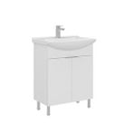 Orka Purus 65 Cm Ayaklı Lavabolu Banyo Alt Dolabı Beyaz