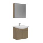 Orka Purus 65 Cm Budva Ayna Dolaplı Banyo Dolabı Takım (Asma)