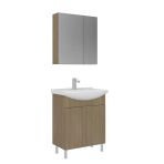 Orka Purus 65 Cm Budva Ayna Dolaplı Banyo Dolabı Takım (Ayaklı)