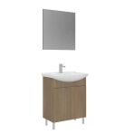Orka Purus 65 Cm Budva Düz Aynalı Banyo Dolabı Takımı (Ayaklı)