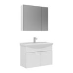 Orka Purus 80 Cm Asma Banyo Dolabı Takımı (ayna Dolaplı) Beyaz