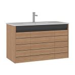 Orka Ricato 100 Cm Lavabolu Banyo Alt Dolabı Meşe