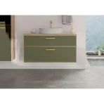 Orka Salerno 95 Cm (Mat Sardunya) Banyo Dolabı (Alt Modül Lavabo)