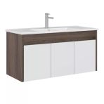 Orka Serra 100 Cm Navaro/Beyaz Banyo Dolabı Alt Modül Ve Lavabo