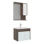 Orka Serra 65 Cm Navaro/Beyaz Banyo Dolabı Takımı