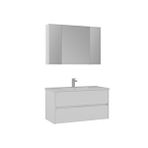 Orka Side 100 Cm Banyo Dolabı Takımı Mat Beyaz