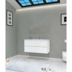 Orka Side 100 Cm Çekmeceli Beyaz Banyo Dolabı Alt Modül Lavabo