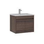 Orka Side 65 Cm Kapaklı Lavabolu Banyo Alt Dolabı Ceviz