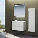 Orka Varna 80 cm Mat Lake Kaşmir Banyo Dolabı Takımı