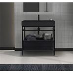 Orka Vegas 60 Cm Antrasit Banyo Dolabı Alt Modül Ve Lavabo Çok Renkli